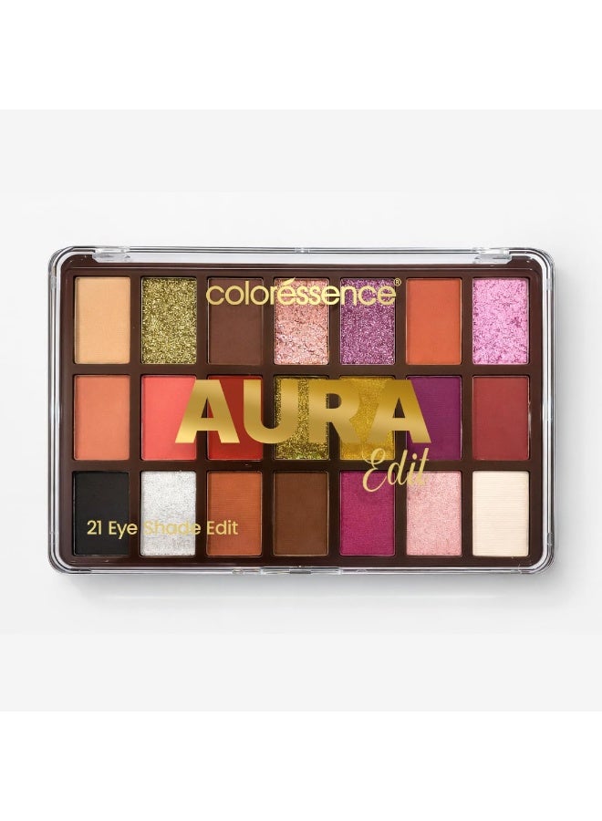 Coloressence Aura Edit 21 Eye Shadow Palette, Multicolor | Matte, Shimmer & Metallic Finishes | Highly Pigmented | All Skin Tones | Long Lasting (AE-2) - Image 1